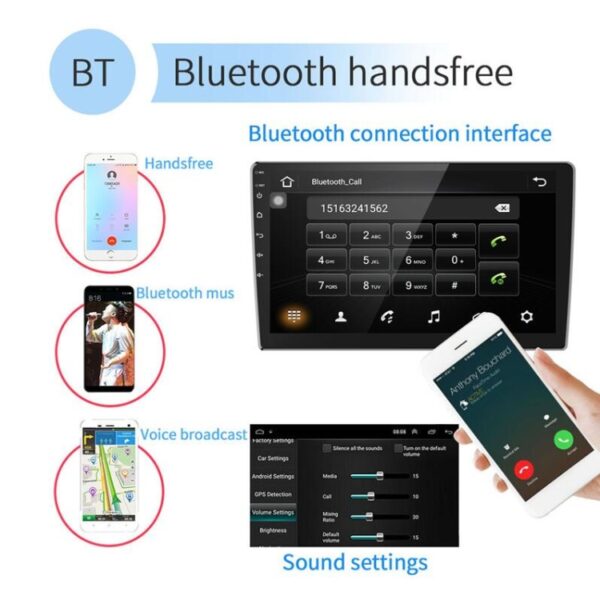 Universele machine Android Smart navigatie autonavigatie DVD achteruitrijvideo geïntegreerde machine, 9inch 1+16G Standard, 9inch 2+16G Standard, 9inch 2+32G Standard, 10inch 1+16G Standard, 10inch 2+16G Standard, 10inch 2+32G Standard... - Afbeelding 12