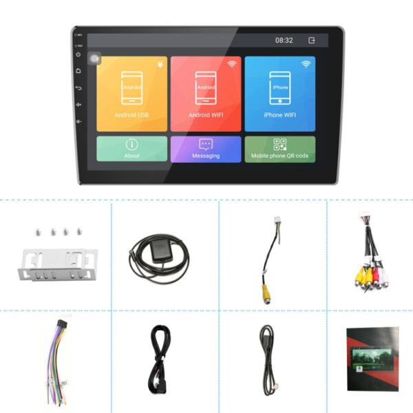 Universele machine Android Smart navigatie autonavigatie DVD achteruitrijvideo geïntegreerde machine, 9inch 1+16G Standard, 9inch 2+16G Standard, 9inch 2+32G Standard, 10inch 1+16G Standard, 10inch 2+16G Standard, 10inch 2+32G Standard... - Afbeelding 15