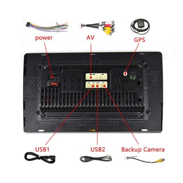 Universele machine Android Smart navigatie autonavigatie DVD achteruitrijvideo geïntegreerde machine, 9inch 1+16G Standard, 9inch 2+16G Standard, 9inch 2+32G Standard, 10inch 1+16G Standard, 10inch 2+16G Standard, 10inch 2+32G Standard... - Afbeelding 4