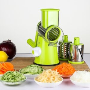 Multifunctionele handmatige fruit-groentesnijder, wortel-aardappelsnijmachine, roestvrijstalen mes, salade-chopper, levering in willekeurige kleur