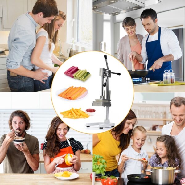 Handmatig Gesneden Frieten Machine Aardappelsnijder Chips Bladen Fruit Groente Making Machine - Afbeelding 8