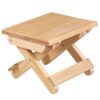 Draagbare eenvoudige grenen massief houten opvouwbare kruk buitenvisstoelkruk, Wooden Folding Stool