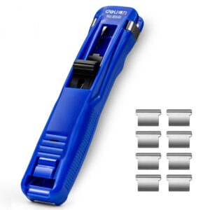 5 STKS Deli Kantoorbenodigdheden Aanvullende Clip Push Clipper, 8591, 8591A (Black)