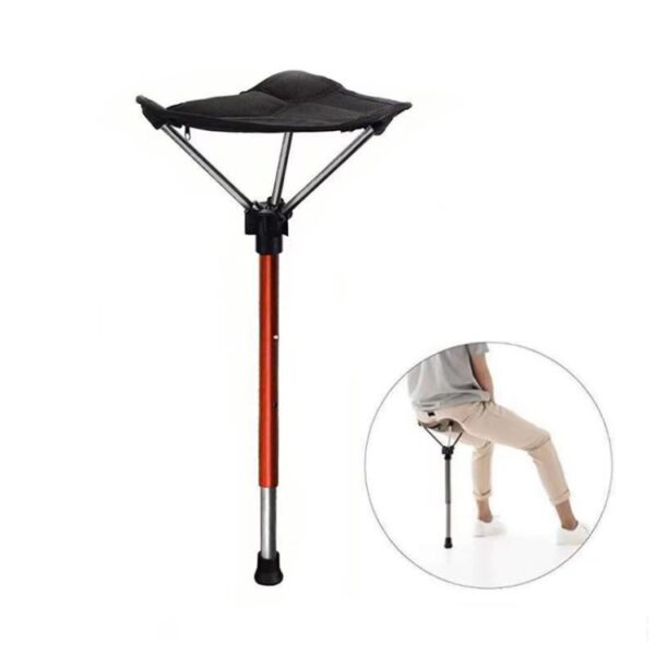 Outdoor opvouwbare kruk Draagbare wachtrijstoel Visserij Mazza telescopische vouwkruk - Afbeelding 2