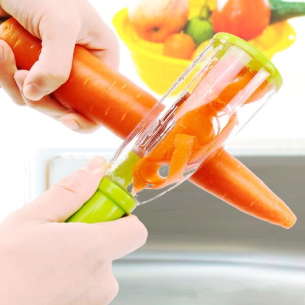 Opslagtype Schilmes met opbergdoos Schaafmachine Schilmes Huishoudelijk fruit Multifunctionele dunschiller - Afbeelding 4