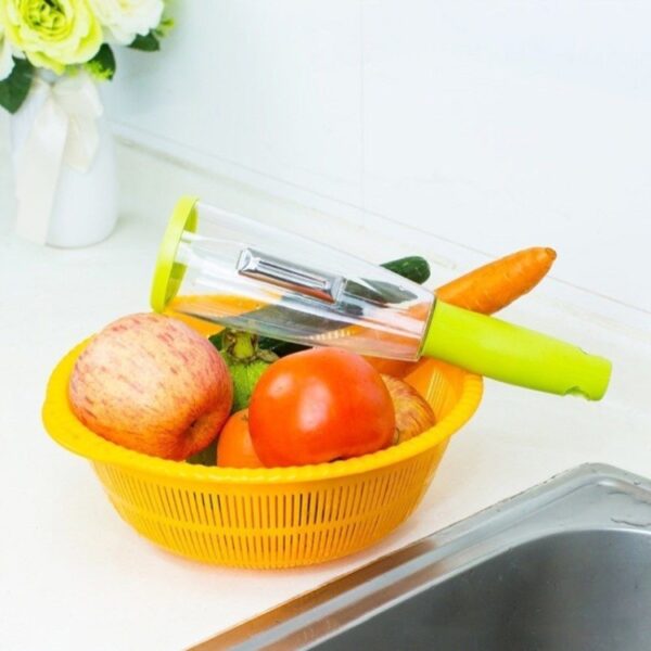 Opslagtype Schilmes met opbergdoos Schaafmachine Schilmes Huishoudelijk fruit Multifunctionele dunschiller - Afbeelding 5