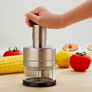 Roestvrijstalen Groente Cutter Kitchen Gadgets uien Pers Knoflic Press