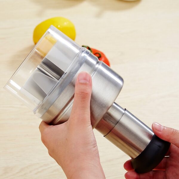 Roestvrijstalen Groente Cutter Kitchen Gadgets uien Pers Knoflic Press - Afbeelding 4