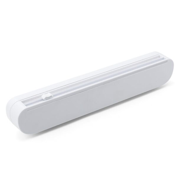 Zuignaptype Vershoudfoliesnijder Huishoudelijke plasticfolie Verstelbare opbergsnijdoos, Suction Cup Cling Film Cutter