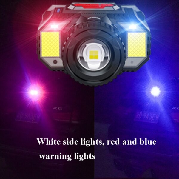 TG-TD009 LED sterke hoofdlamp Op het hoofd gemonteerde USB oplaadbare zoomsensorkoplamp, White Light, Yellow Light - Afbeelding 6