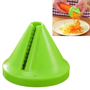 Keukentrechtermodel Spiraalsnijder Groentensnipper Wortelsnijder, Carrot Cutter(Green), Carrot Cutter(Red)