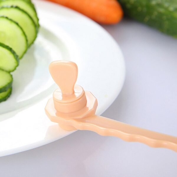 Wortelspiraalsnijder Groenteaardappelsnijder, Carrot Spiral Slicer (Blue) - Afbeelding 4