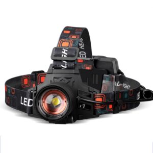 T40 P50 Lamp Kralen Koplamp USB Oplaadbare Zoom Outdoor Sterke Koplamp,Specificatie:, Without Battery