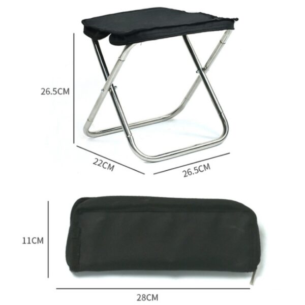Outdoor draagbare handtas opvouwbare viskruk, Fishing Stool(Black), Fishing Stool(Blue) - Afbeelding 3