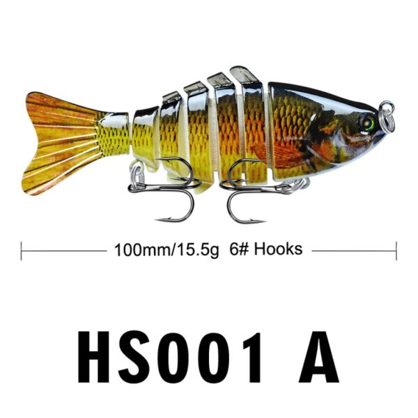 2 STKS PROBEROS HS001 10 cm 15.5g Road Sub-Vis Aas Plastic Hard Aas, A, B, C, D, E, G, H, I, M, N, O, P, Q, R, S - Afbeelding 6