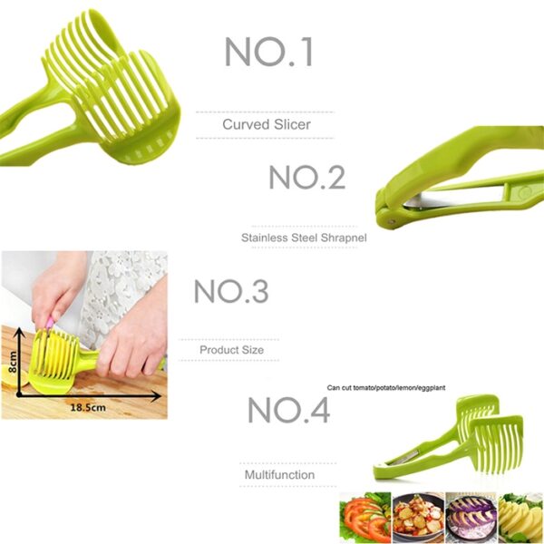 Handheld Creatieve Keuken Fruit Groentesnijder Citroen Cutter Multifunctionele Keuken Tool - Afbeelding 3