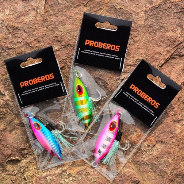 2 STUKS PROBEROS LF105 Zeevissen Metalen Weg Aas, 10g, 20g - Afbeelding 6