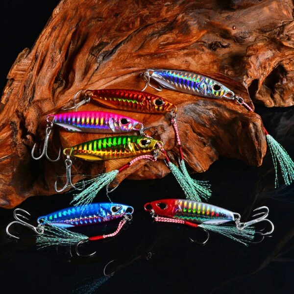 3 STKS PROBEROS Ijzeren Plaat Lood Vis Far-Fluoch Metalen Weg Aas, 10G, 15G, 20G, 30G, 40G, 50G - Afbeelding 4