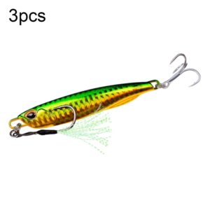 3 STUKS PROBEROS LF103 Simulatie Metalen Zeevisaas, 10g, 15g, 20g, 30g, 40g, 50g, 60g
