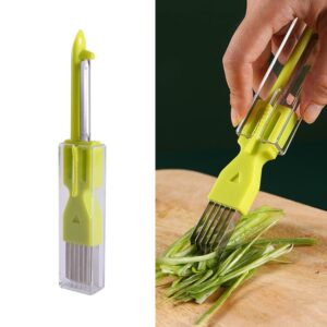5 STUKS Thuis Keuken Multifunctionele Groene Uien Dunschiller, Green, Yellow, Orange