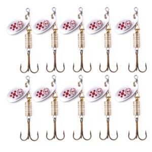 10 STUKS HENGJIA SP054 6.7cm / 7g Zoetwaterpailletten Road Bait, Silver, Gold, Gold+Silver, Green Stripes, Black Gold Point, Copper