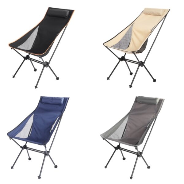 Outdoor Camping Aluminium Draagbare Opvouwbare Strandstoel, Without Pocket (Blue Gray), With Pocket (Blue Gray), Without Pocket (Dark Gray), With Pocket (Dark Gray) - Afbeelding 6