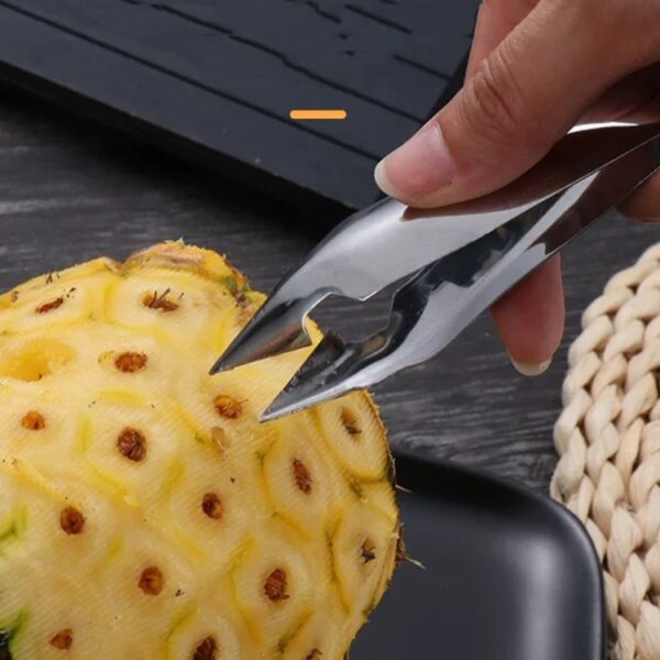 2 sets 4 in 1 roestvrij staal ananas mes fruit mes suikerriet dunschiller - Afbeelding 3