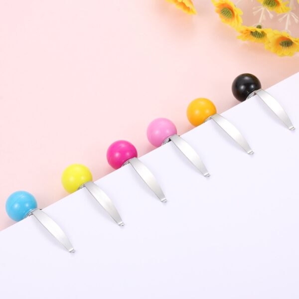 5 PCS Bowling Style 5D Diamonds Painting Pennen Single Head Point Drill Pen, Pink, Black, Rose Red, Blue, Orange, Yellow - Afbeelding 5