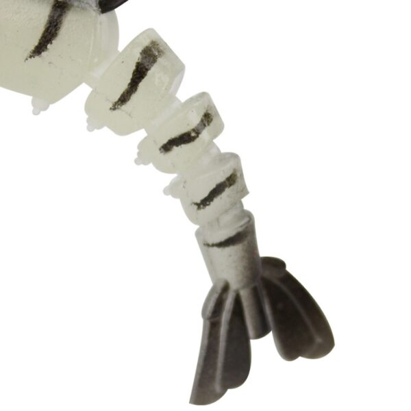 Multi-sectie Lood Hoofd Zachte Garnalen Nep Aas Zoetwater Zee Vissen Lokken, 5 Color / Set - Afbeelding 4