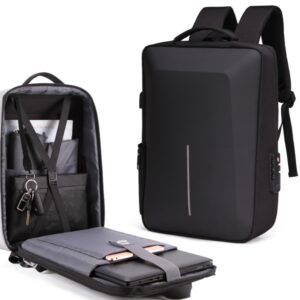 Harde schaal rugzak legering frame anti-diefstal computertas voor heren, 8001 Black, 8001 Gray, 8001 Blue, 8001 Red, 8003 Black, 8003 Gray, 8003 Red, 8001-J Black, 8001-J Gray, 8001-J Blue, 8001-J Red