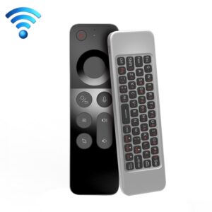 W3 Air Infrared Learning Dubbele zijdige draadloze mini -toetsenbordmuis 2.4G Voice afstandsbediening