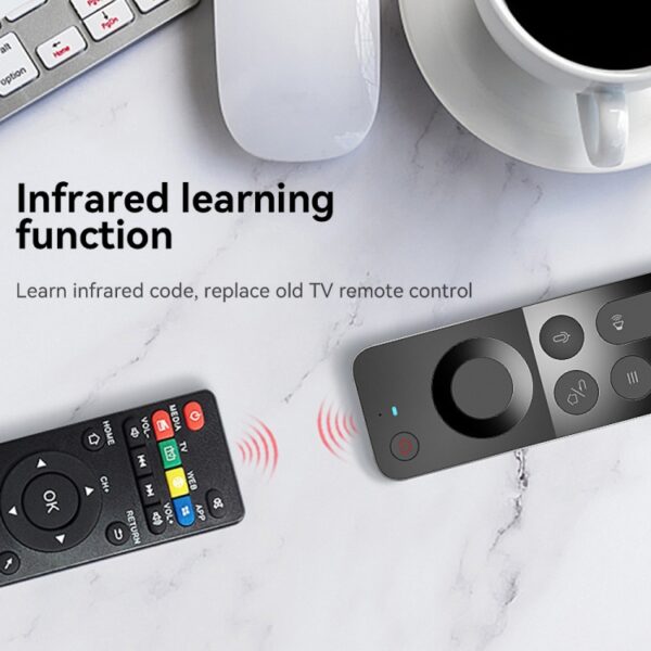 W3 Air Infrared Learning Dubbele zijdige draadloze mini -toetsenbordmuis 2.4G Voice afstandsbediening - Afbeelding 7