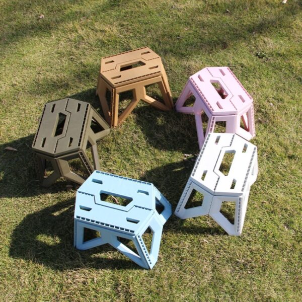 Draagbare verdikte kunststof vouwkruk Outdoor viskruk, Pink, Princess Sugar, Army Green, Lake Blue, Gray, Black, Sky Blue - Afbeelding 7
