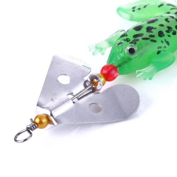 2 Sets HENGJIA SP011 7cm 6g Kikker Zachte Vis Pailletten Zoetwater Enkele Haak Bionische Aas, SP011 4 Colors - Afbeelding 3