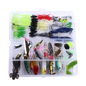 HENGJIA Zeebaars Nep Zacht Aas Vistuig Accessoires Zoetwater Aas, 110 PCS / Box