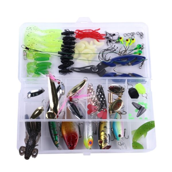 HENGJIA Zeebaars Nep Zacht Aas Vistuig Accessoires Zoetwater Aas, 110 PCS / Box