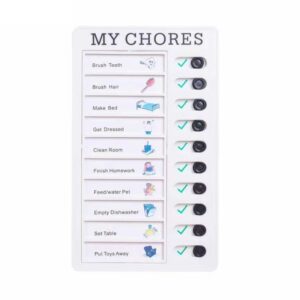 2 STKS Muur Opknoping Checklist Memo Boards Verstelbaar Checklist Board,Stijl:, My Chores, Blank Paper Card
