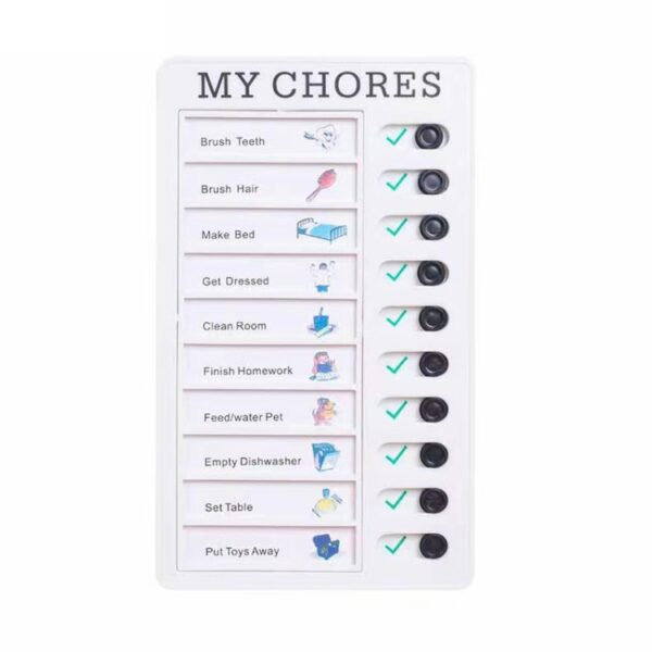 2 STKS Muur Opknoping Checklist Memo Boards Verstelbaar Checklist Board,Stijl:, My Chores, Blank Paper Card