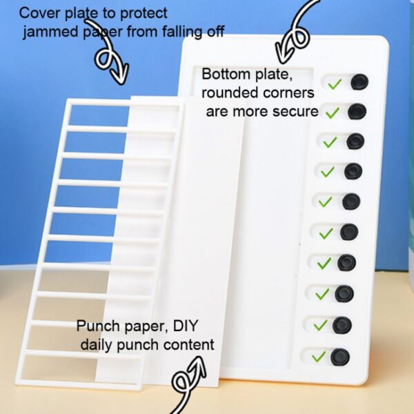 2 STKS Muur Opknoping Checklist Memo Boards Verstelbaar Checklist Board,Stijl:, My Chores, Blank Paper Card - Afbeelding 4