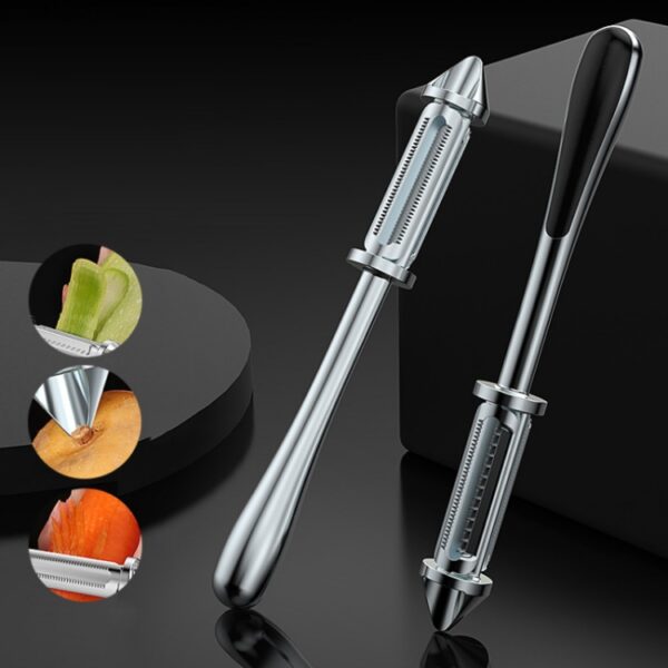 Multifunctioneel roestvrijstalen fruitschilmes, 3 in 1, 5 in 1 - Afbeelding 2