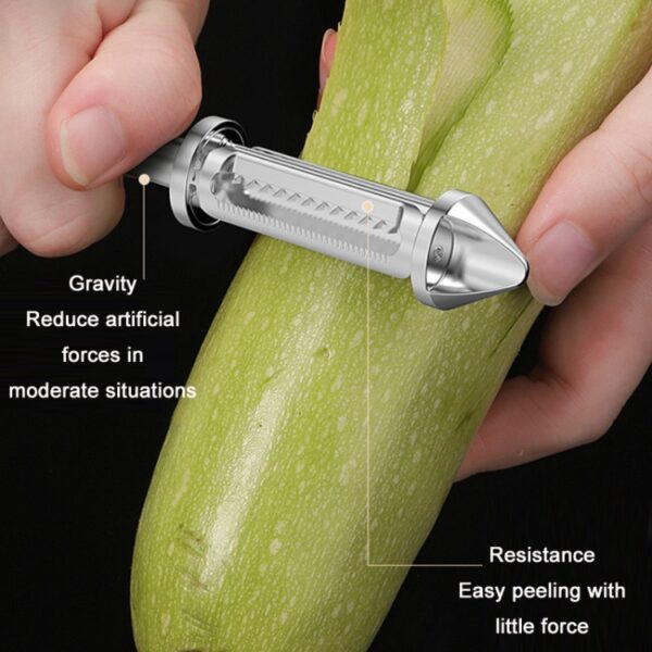 Multifunctioneel roestvrijstalen fruitschilmes, 3 in 1, 5 in 1 - Afbeelding 3