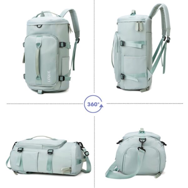 375 Waterdichte en slijtvaste crossbody-reisrugzak met grote capaciteit, Black, Fog Blue, Sky Blue, Taro Purple, Charming Purple, Cherry Pink, Light Pink, Jelly Green - Afbeelding 4