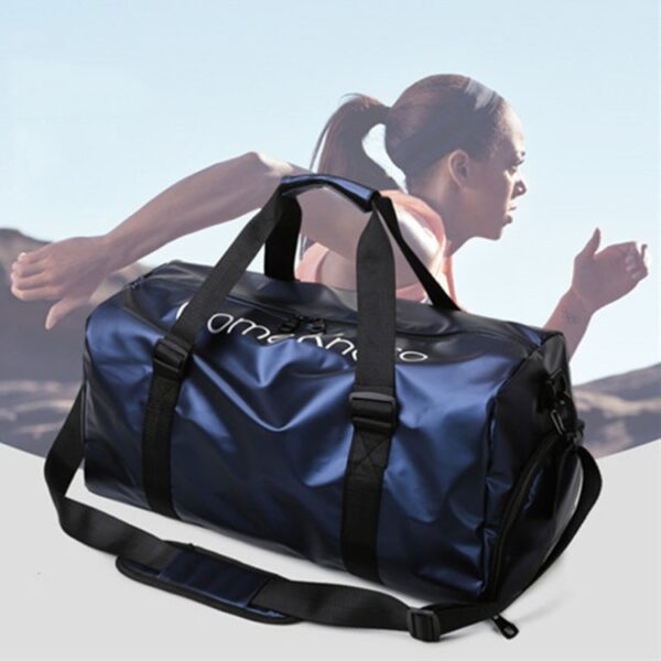 B-316 Grote Capaciteit Glanzende Waterdichte Fitnesstas Bagagetas, Red, Blue, Black, Grey - Afbeelding 2