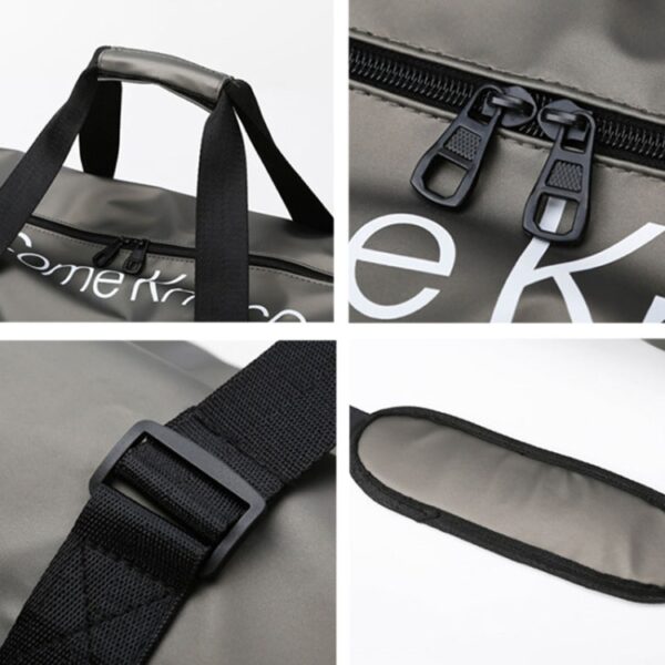 B-316 Grote Capaciteit Glanzende Waterdichte Fitnesstas Bagagetas, Red, Blue, Black, Grey - Afbeelding 6