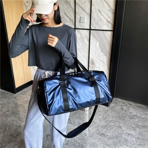 B-316 Grote Capaciteit Glanzende Waterdichte Fitnesstas Bagagetas, Red, Blue, Black, Grey - Afbeelding 7