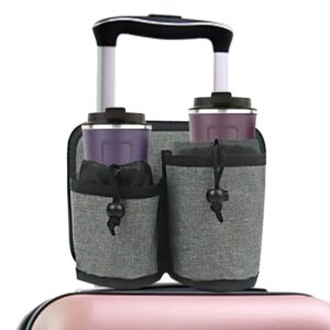Bagage Reisbekerhouder Opbergrek voor reisdranken, Double Cup Holder