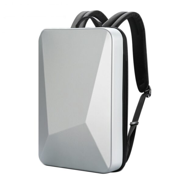 Bopai 61-93318A Hard Shell waterdichte en uitbreidbare rugzak met USB-oplaadopening, specificatie:, Regular (Silver), Password (Silver), Regular (Black), Password (Black)