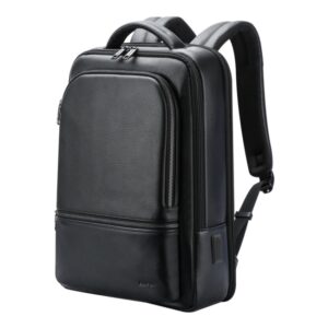 Bopai 61-70111 Koeienhuid Waterdichte antidiefstalrugzak met meerdere compartimenten en USB-oplaadopening, 61-70111