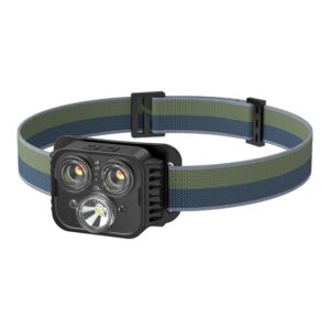 USB Opladen Hardlopen Sterk Kaal Koplamp Vissen Camping Waterdicht Licht, Stijl:, 3 Light Head, 5 Light Head