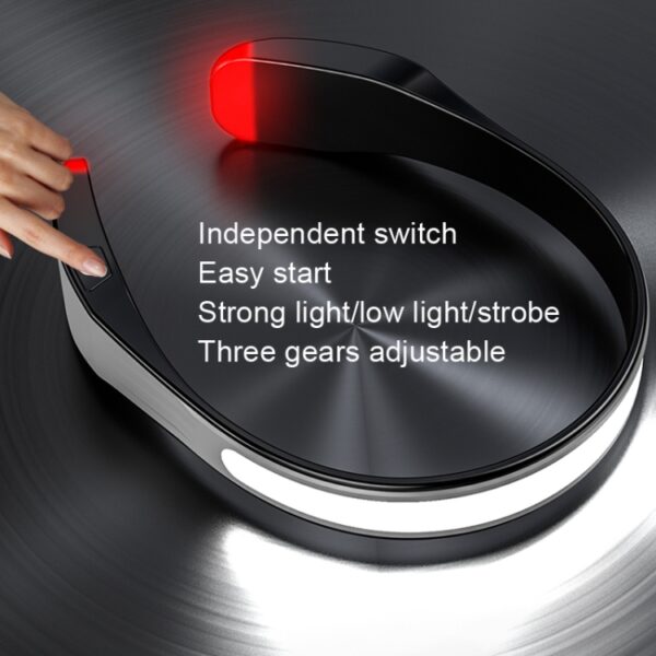 COB Schijnwerper Koplampen Glare Night Fishing Koplamp, Stijl:, With White Tail Light (Black), With White/Red Tail Light (Black), With White/Red Tail Light (Gray) - Afbeelding 3